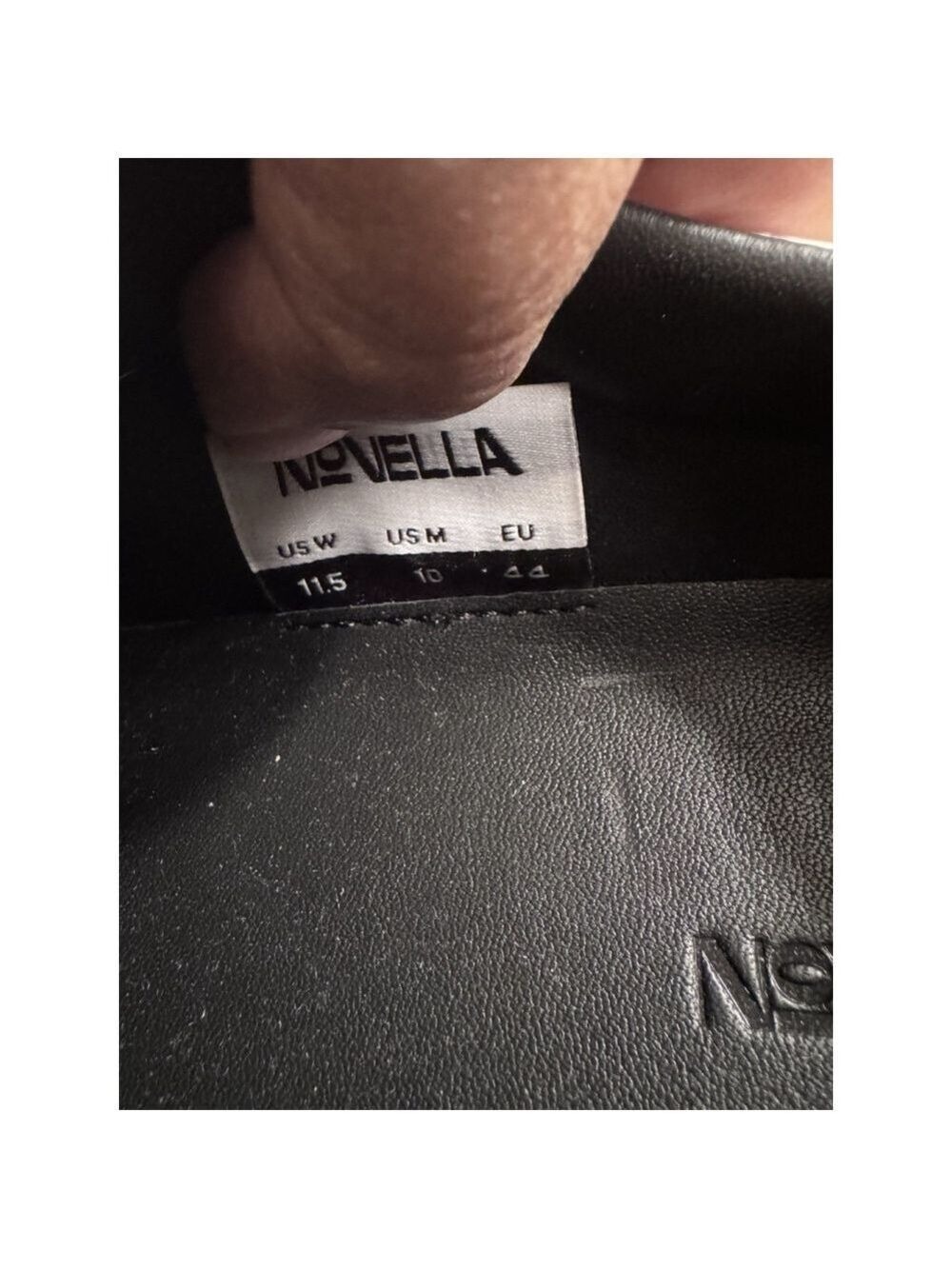 Novella Low Top Luxury Sneakers in Dust Bag New White/ Black 10 - Picture 12 of 14